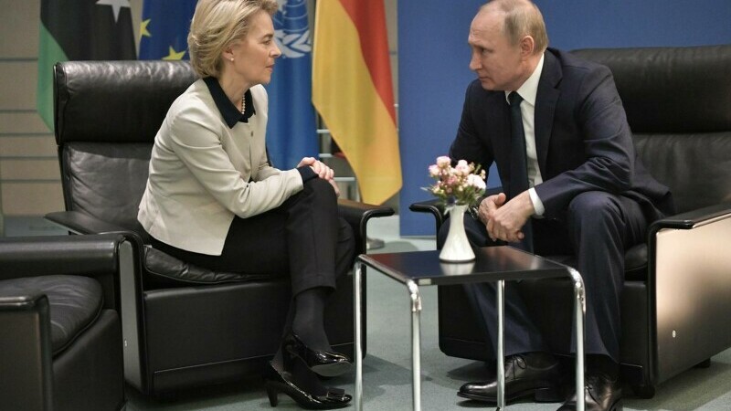 ursula von der leyen, vladimir putin