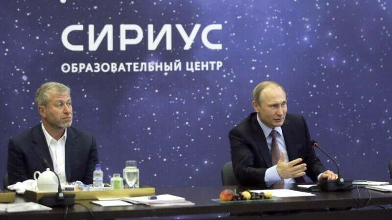 Roman Abramovici și Vladimir Putin
