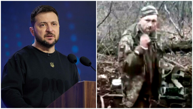 zelenski, soldat ucrainea executat