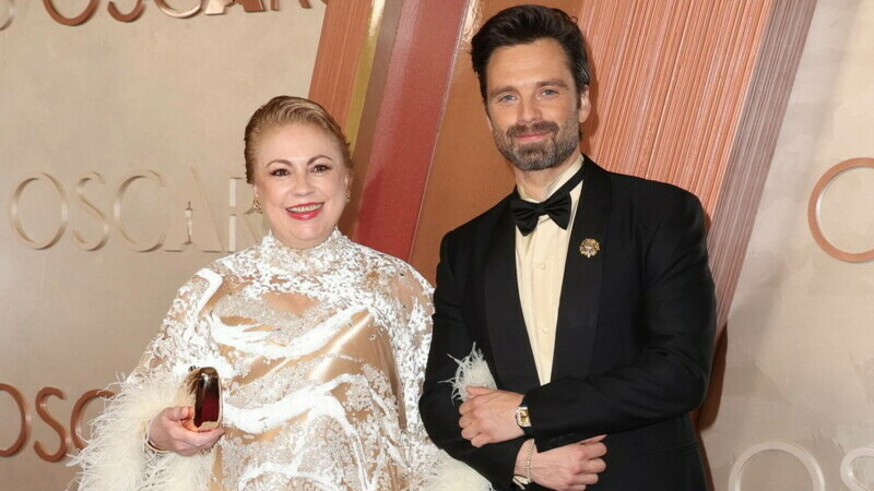 Sebastian Stan cu mama lui la Oscar 2025