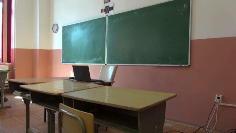 tablă in sala de clasa