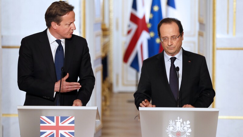 Francois Hollande, David Cameron