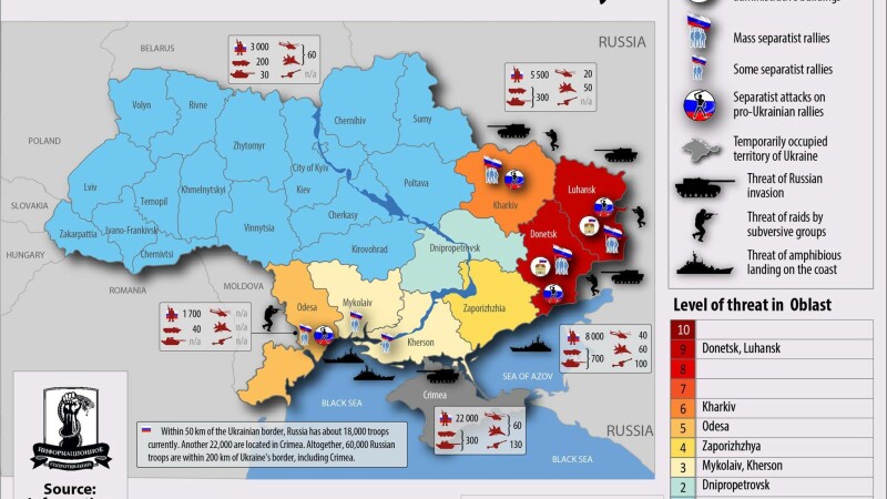 harta evenimente Ucraina