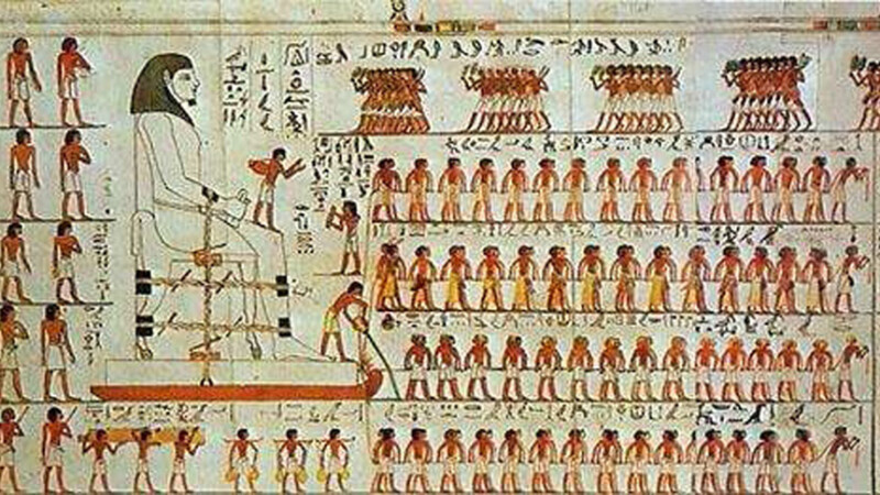 Pictura din mormantul lui Amenhotep