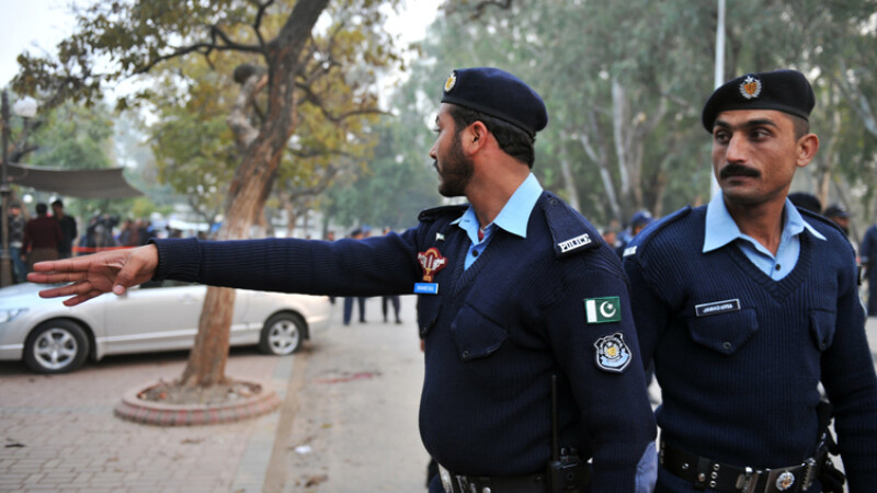 politisti pakistanezi in Islamabad