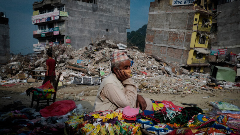 Nepal, cladiri in ruina