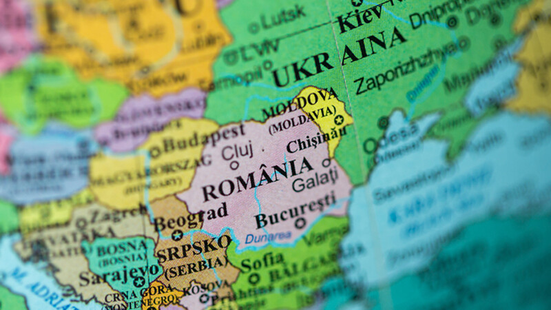 harta Europa de Est Romania