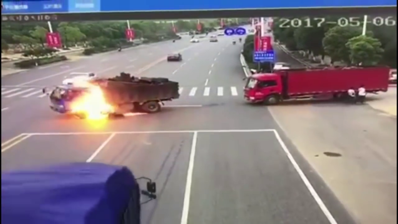accident, china, foc, motocicleta