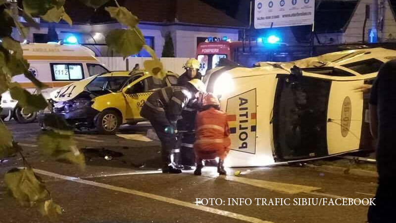accident politist Sibiu
