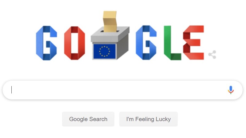 Google marchează ziua alegerilor europarlamentare din România printr-un doodle