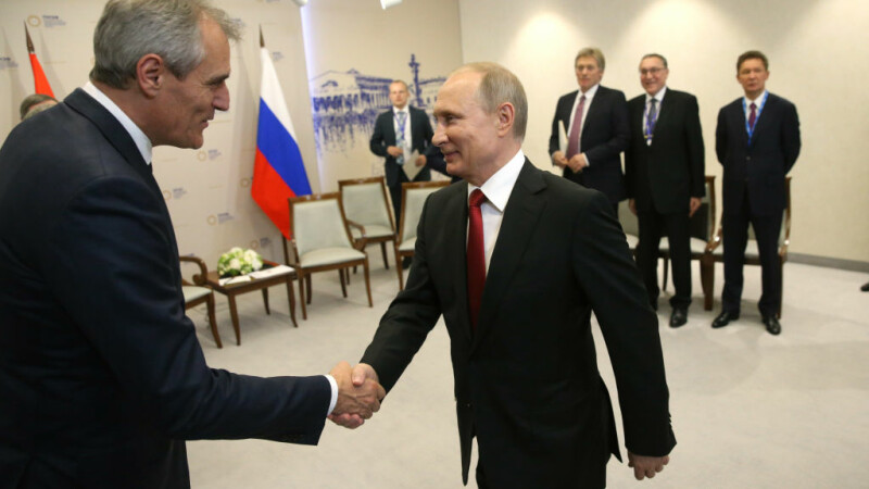 Rainer Seele și Vladimir Putin