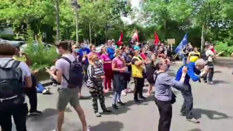 protest muncitori români germania