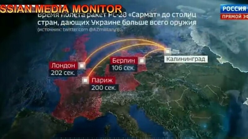 simulare atac nuclear la o televiziune din Rusia