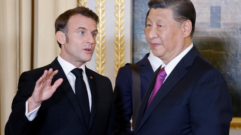 emmanuel macron, xi jinping