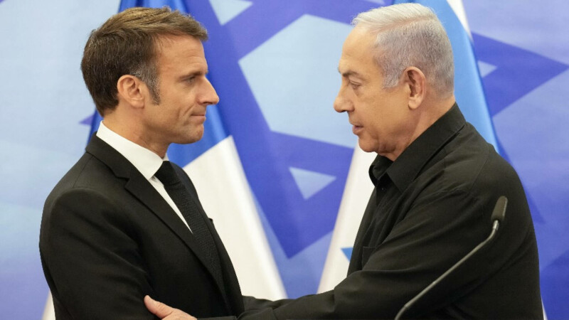 netanyahu macron