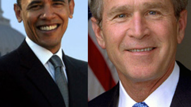 Obama si Bush