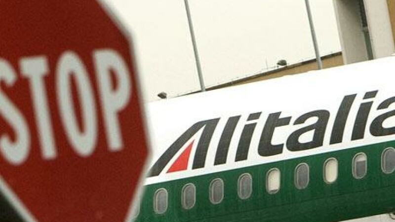 Zbururile Alitalia sunt afectate de o greva spontana