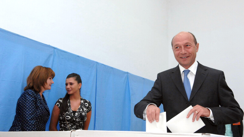 Traian Basescu la alegeri