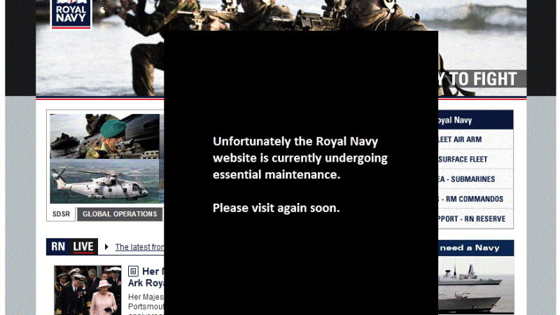 Site-ul Royal Navy spart de un hacker roman