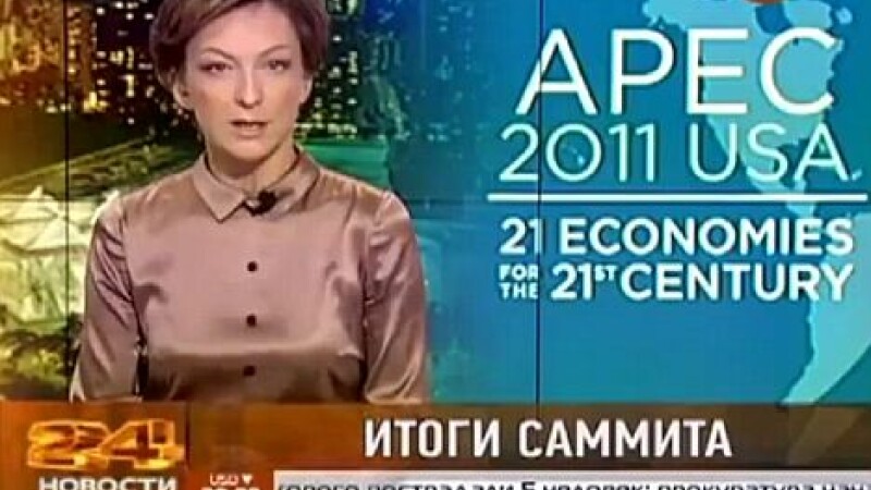 prezentatore TV in Rusia
