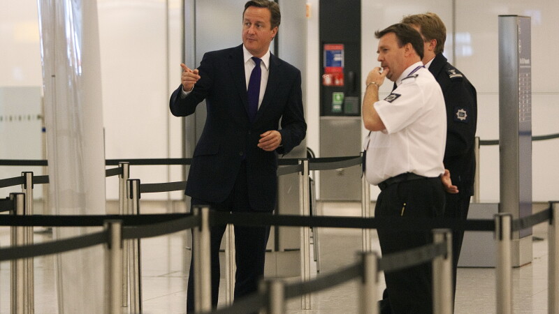 David Cameron aeroport