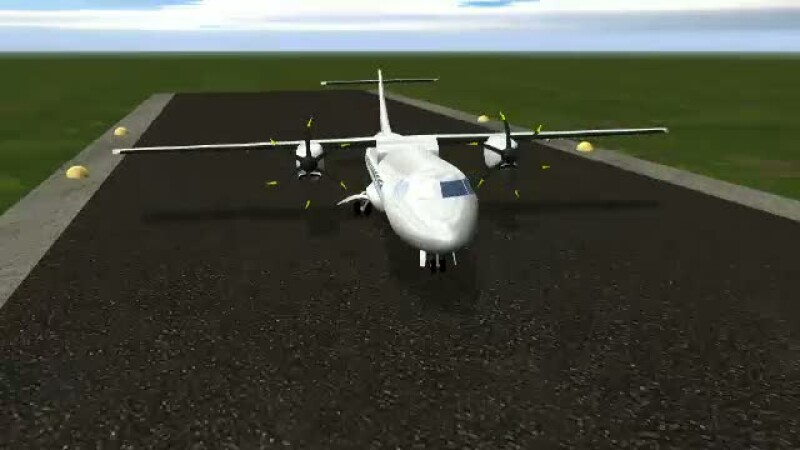 animatie avion cargo, Otopeni