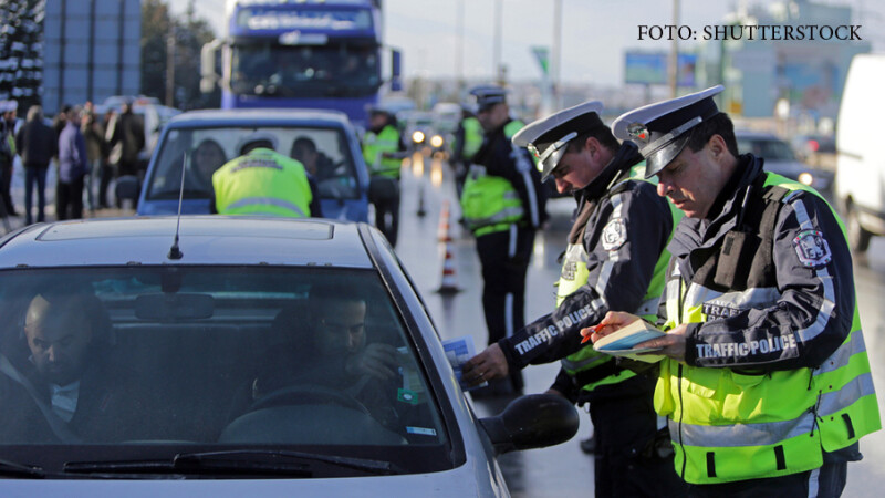 politisti bulgari oprind masini in trafic