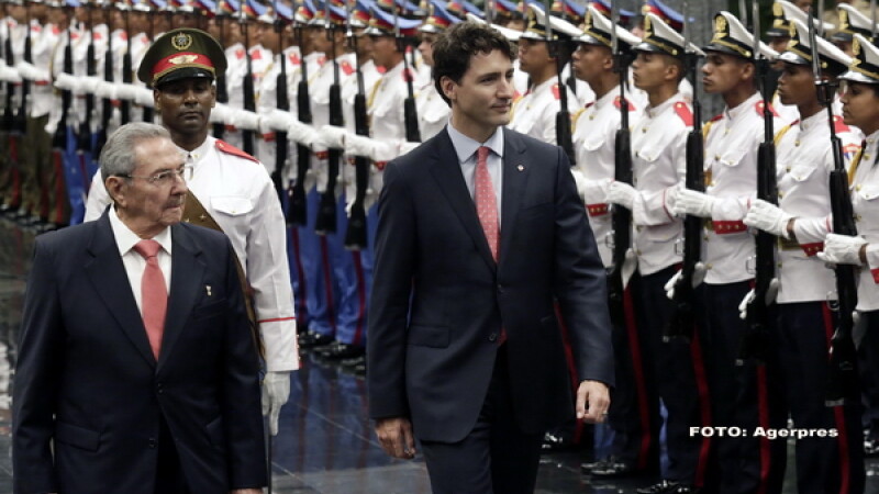 Justin Trudeau, Raul Castro