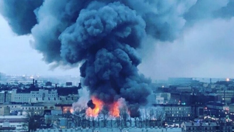 incendiu Sankt Petersburg