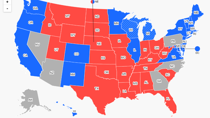 Rezultate alegeri SUA. Cele șase state care vor decide viitorul președinte al Statelor Unite