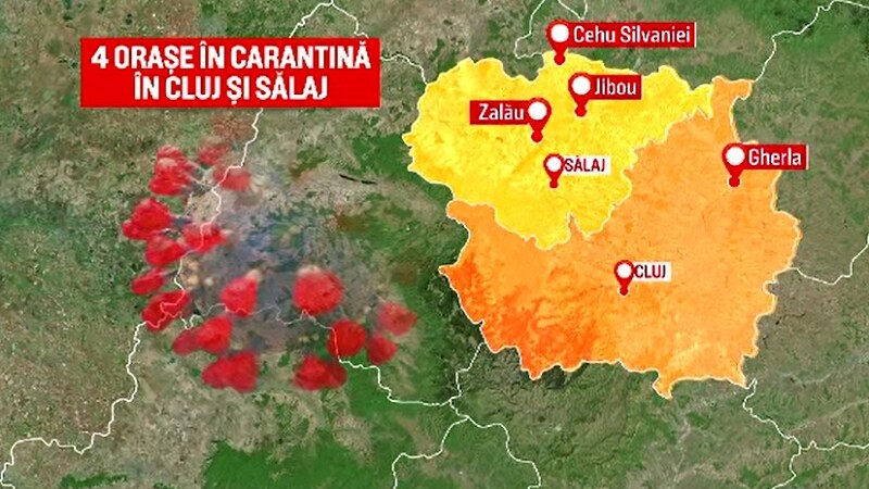 Harta zonelor carantinate din România. În ce condiții pot ieși oamenii din case