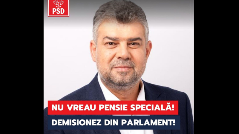 Marcel Ciolacu, demisie, Parlament