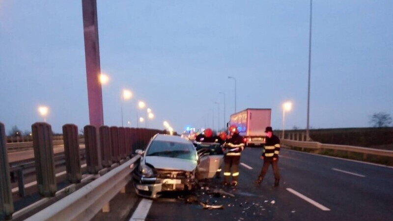 Accident autostrada gresit drumul - 1