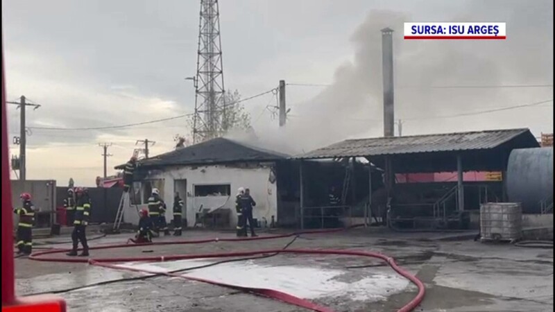 Incendiu grav în Argeș