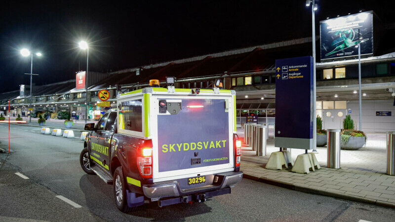 politie aeroport suedia
