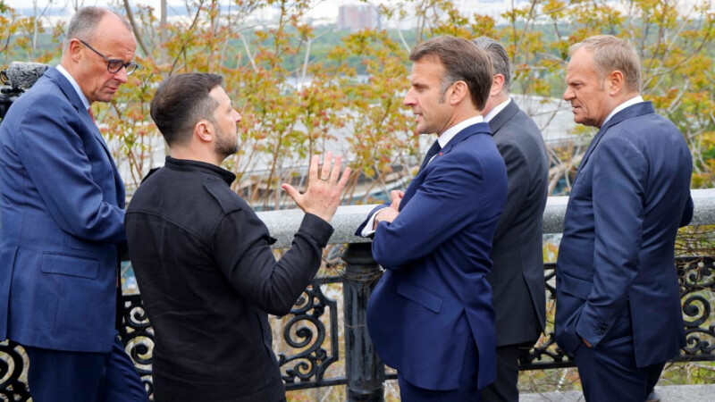 zelenski tusk macron merz starmer