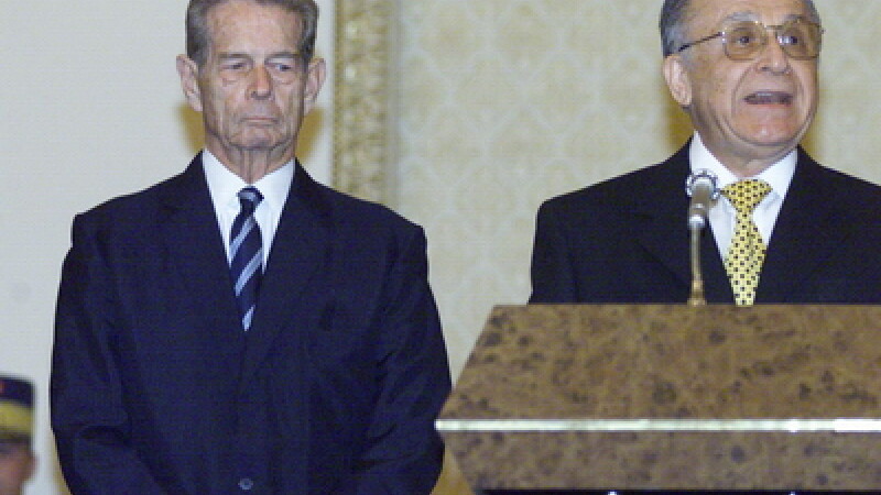 Regele Mihai si Ion Iliescu