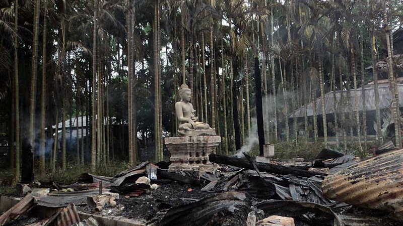templu budist incendiat, Bangladesh