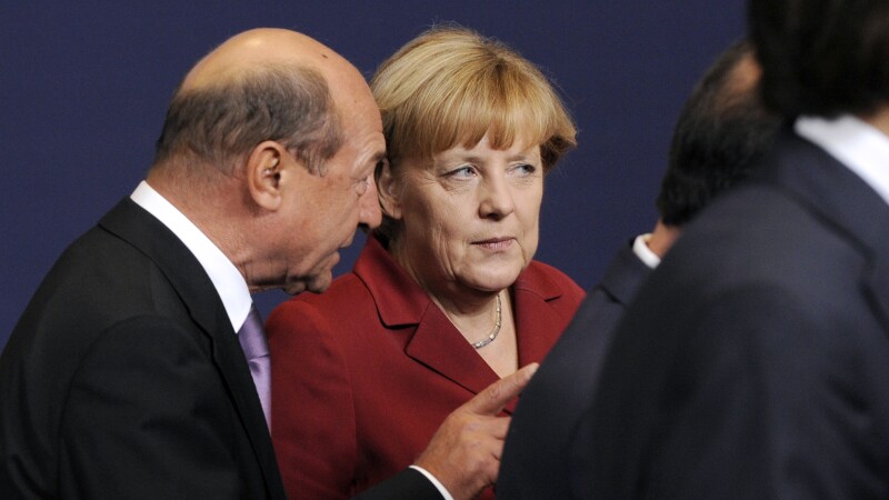Traian Basescu, Angela Merkel