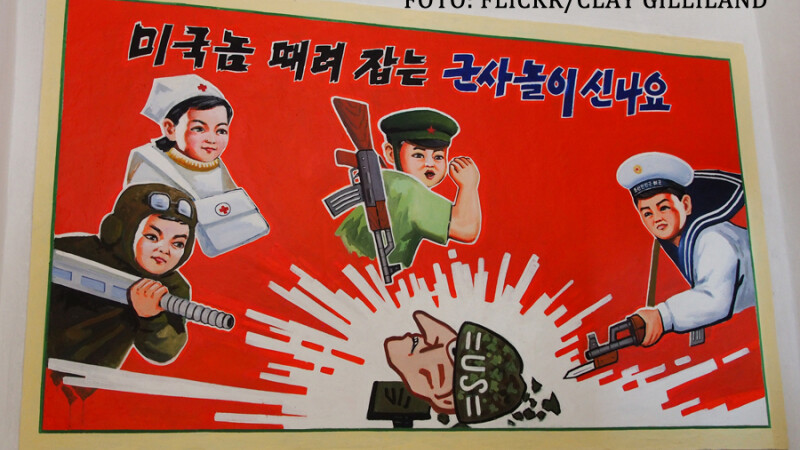 afis anti-american din Coreea de Nord