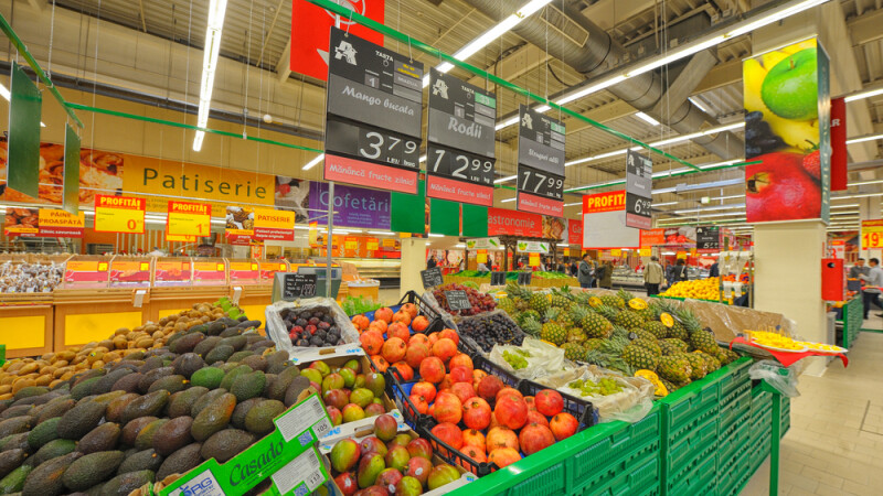 hypermarket, supermarket, Romania - shutterstock