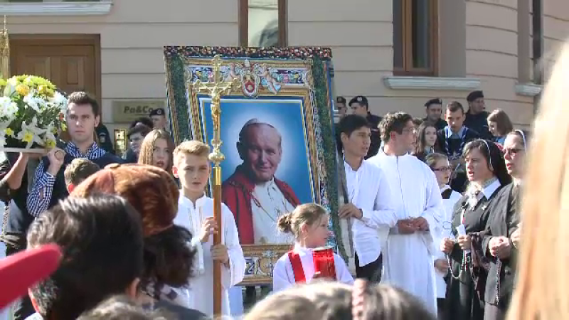 procesiune Ioan Paul al II-lea