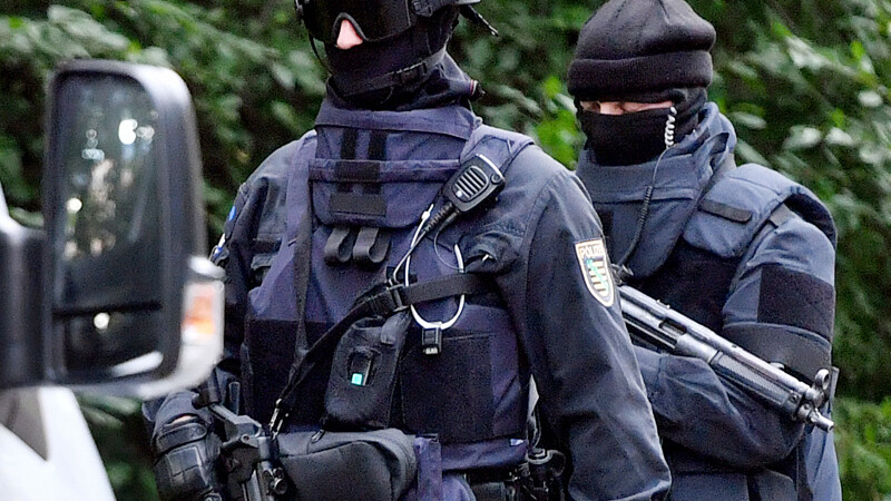 politie in Chemnitz