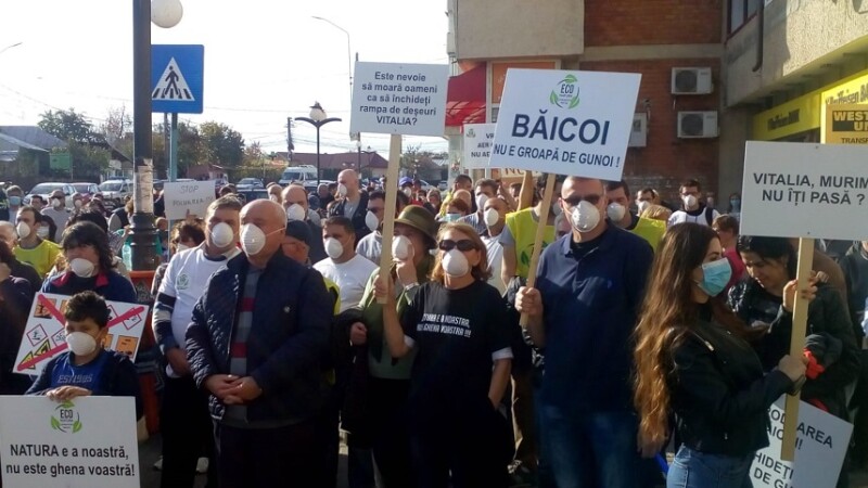 proteste la Baicoi