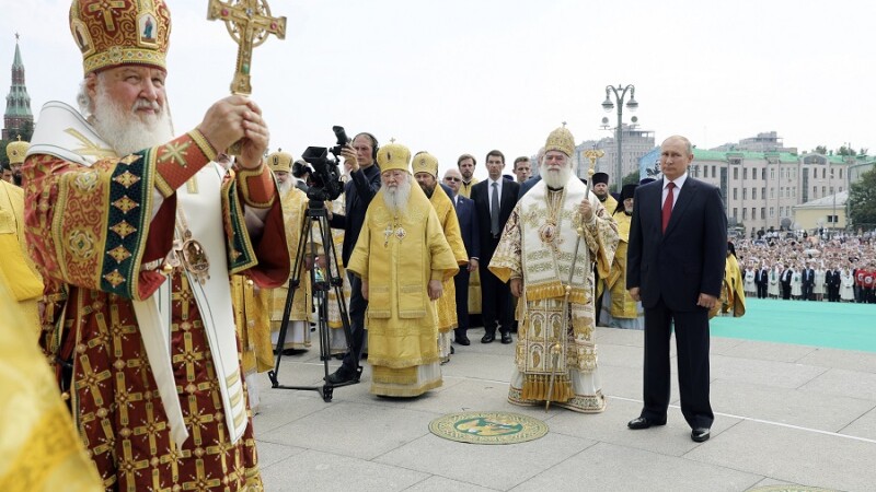 Vladimir Putin, patriarhul Kiril şi alti ierarhi ortodocsi