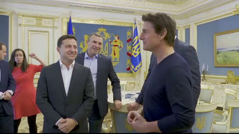 Întâlnire inedită între Tom Cruise și Zelenski: „Arăți foarte bine, ca și în filme”