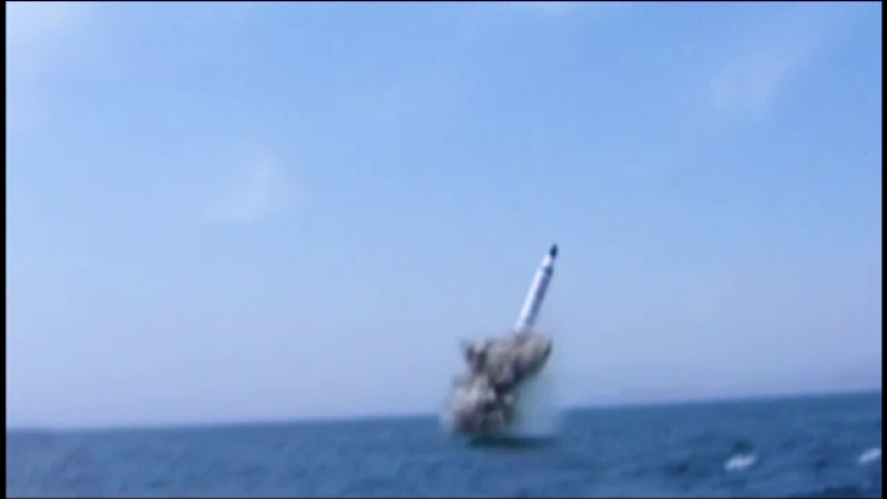 racheta submarin coreea