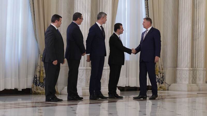 Klaus Iohannis, Dan Barna, Ludovic Orban, Eugen Tomac si Victor Ponta