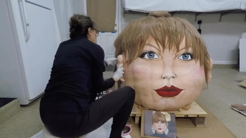 Un artist din Ohio a petrecut 10 ore pictând chipul lui Taylor Swift
