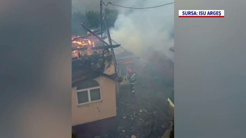 incendiu, arges